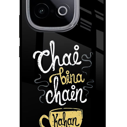 Chai Bina Chain Kaha Re iQOO Neo 10 Glass Case Back Cover by Casekaro