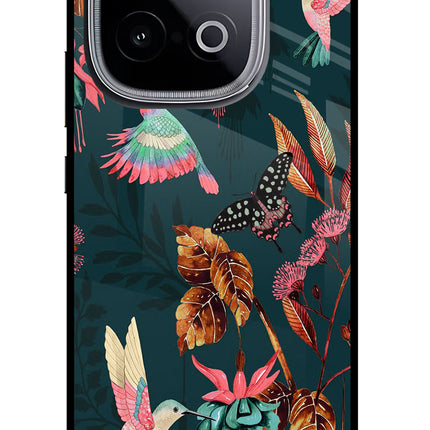 Birds iQOO Neo 10 Glass Case Back Cover by Casekaro