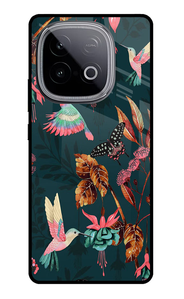 Birds iQOO Neo 10 Glass Case Back Cover by Casekaro