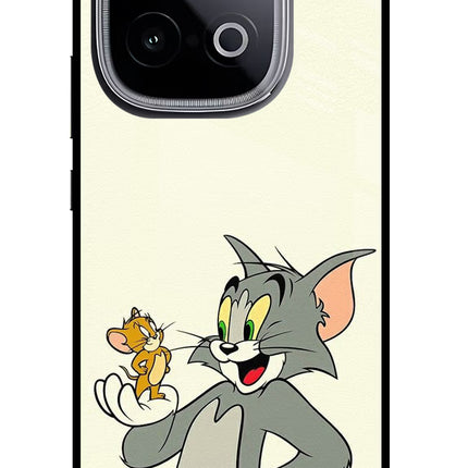 Tom & Jerry iQOO Neo 10 Glass Case Back Cover by Casekaro