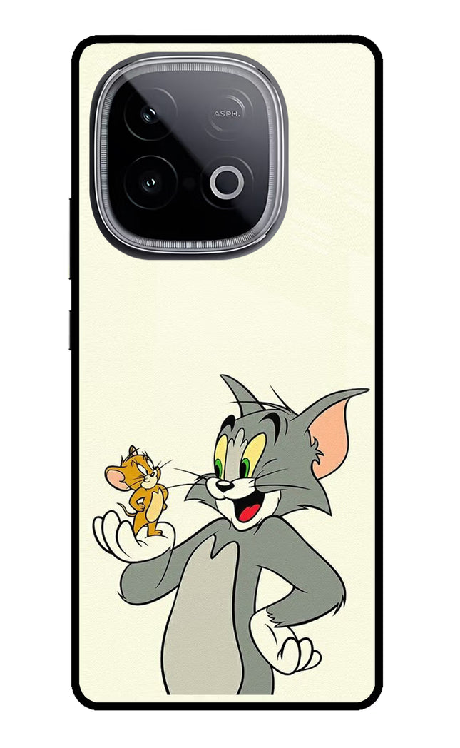 Tom & Jerry iQOO Neo 10 Glass Case Back Cover by Casekaro