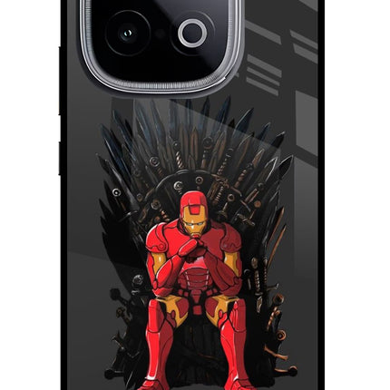Ironman Throne iQOO Neo 10 Glass Case Back Cover by Casekaro