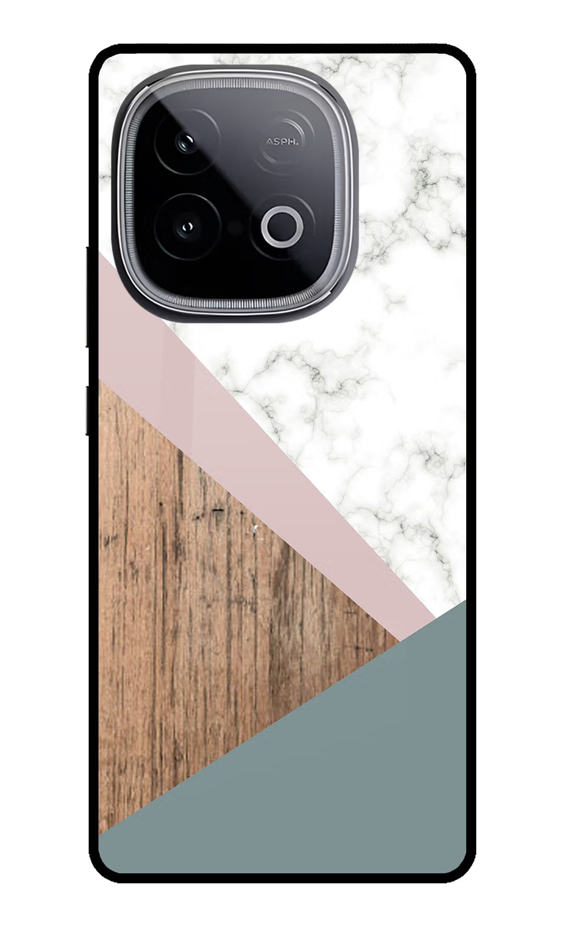 Marble wood Abstract iQOO Neo 10 Glass Case