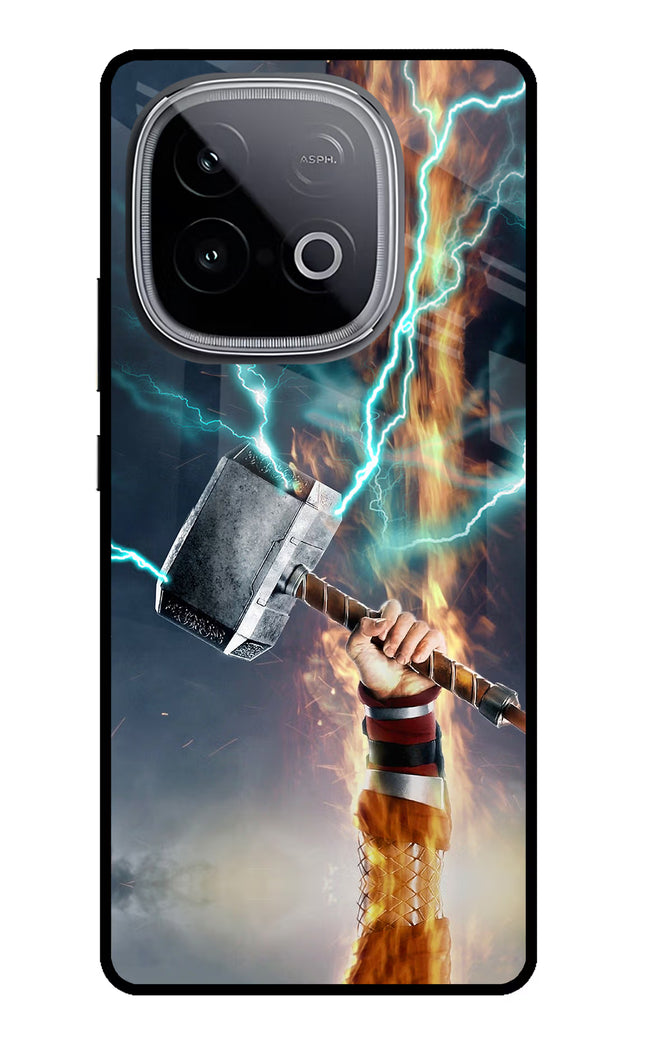 Thor Hammer Mjolnir iQOO Neo 10 Glass Case Back Cover by Casekaro