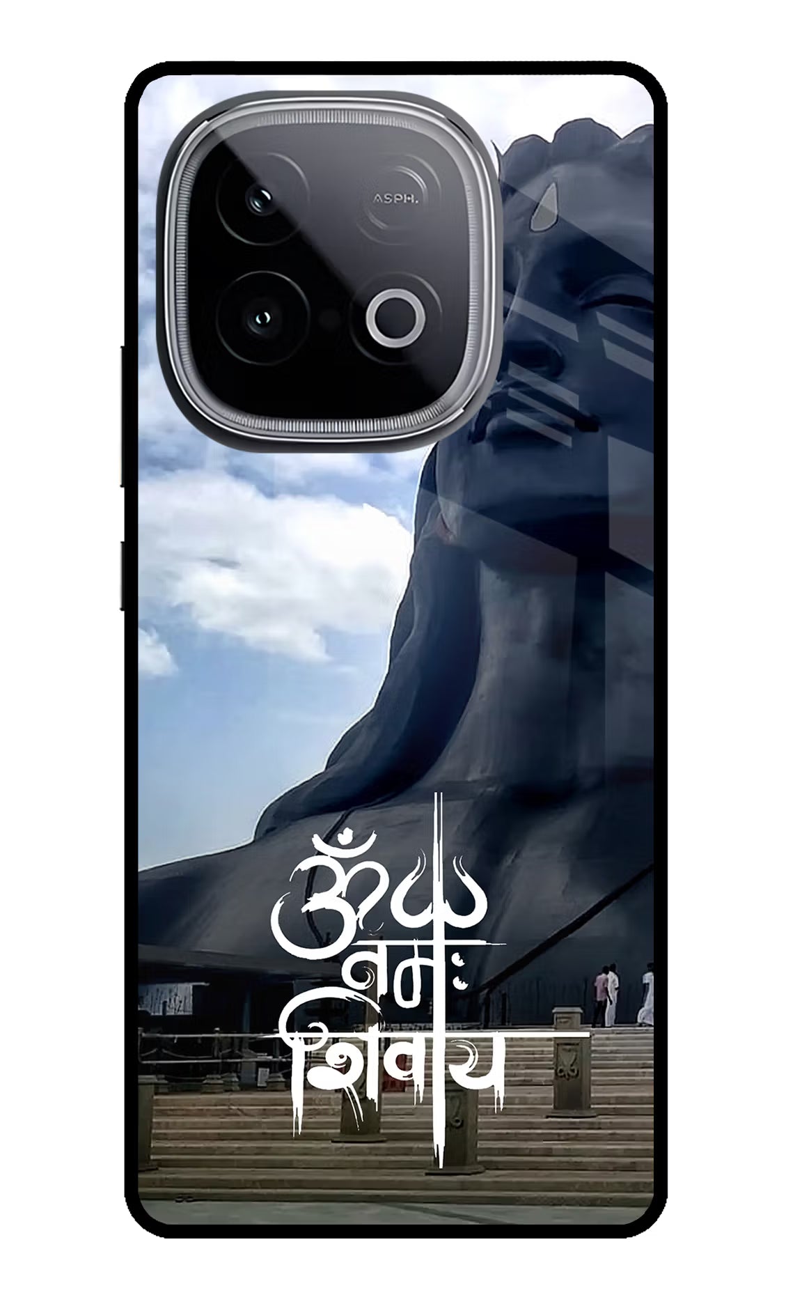 Om Namah Shivay iQOO Neo 10 Glass Case Back Cover by Casekaro