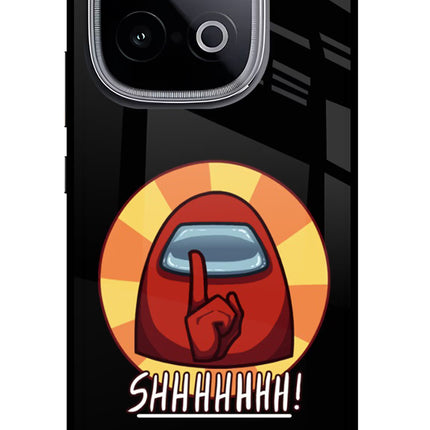 Among Us Shhh! iQOO Neo 10 Glass Case Back Cover by Casekaro