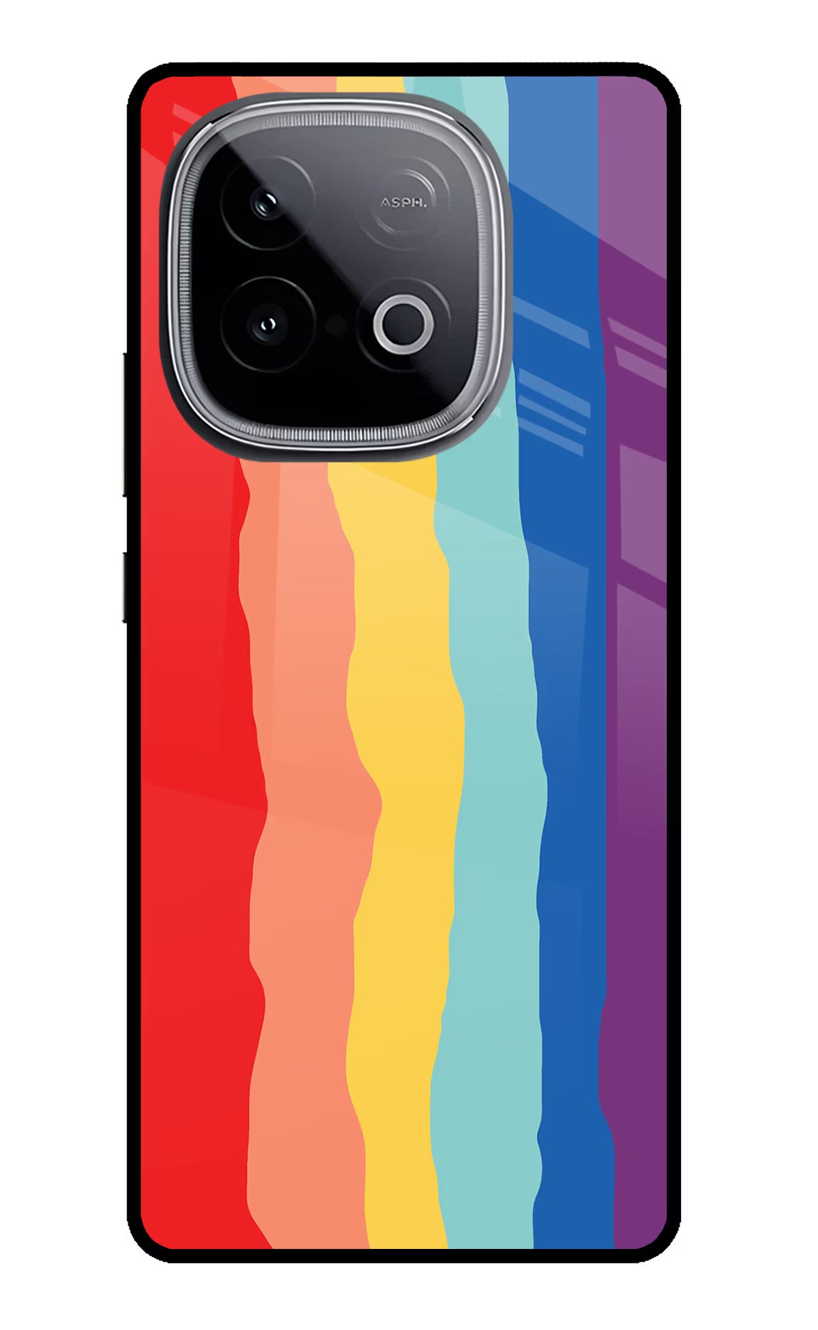 Rainbow iQOO Neo 10 Glass Case Back Cover by Casekaro
