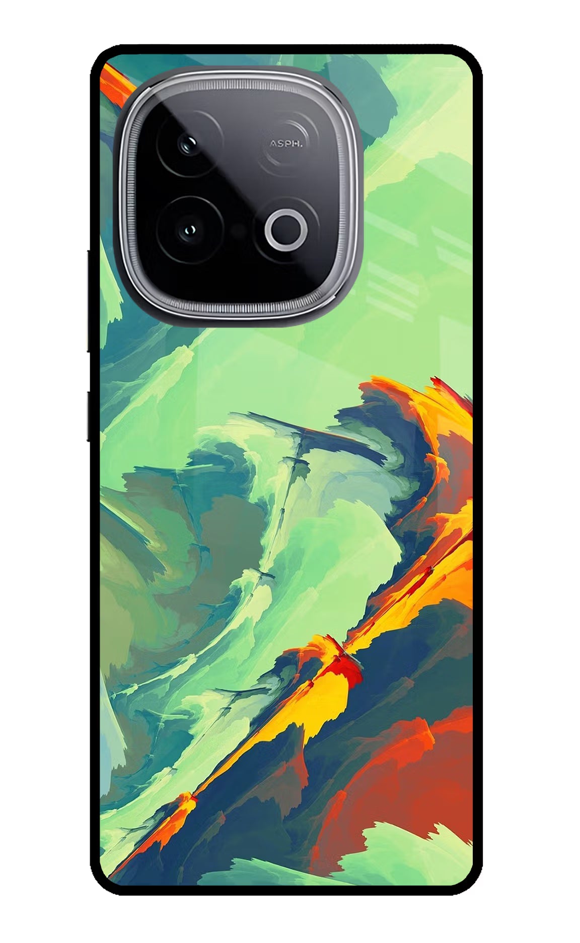 Paint Art iQOO Neo 10 Glass Case Back Cover by Casekaro
