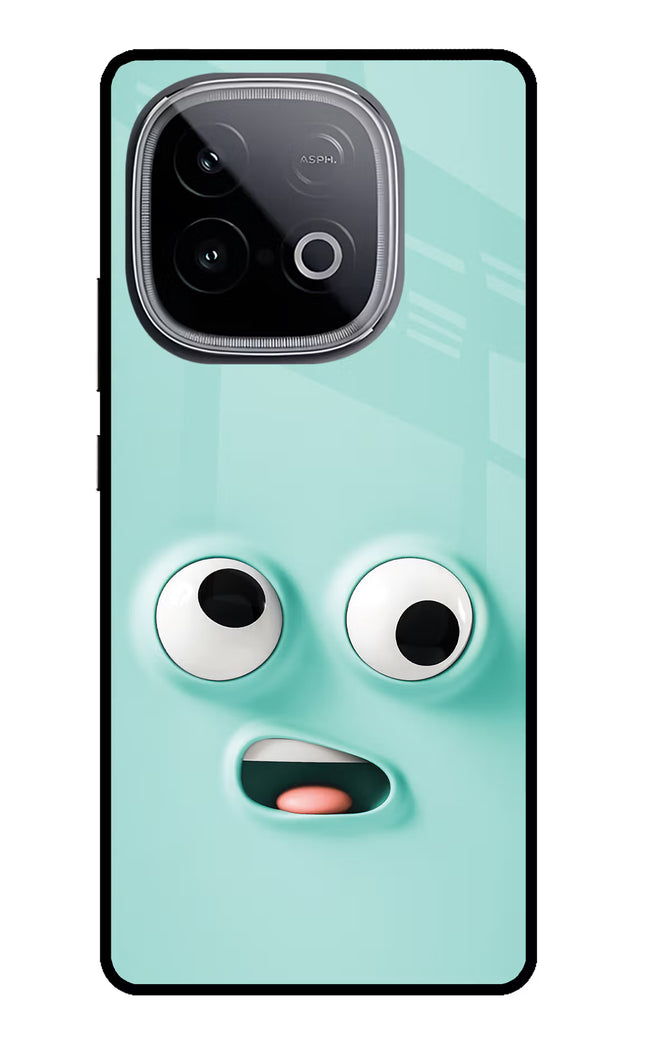 Funny Cartoon iQOO Neo 10 Glass Case Back Cover by Casekaro
