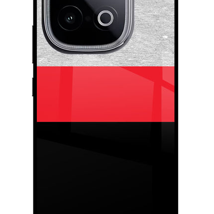 Tri Color Pattern iQOO Neo 10 Glass Case