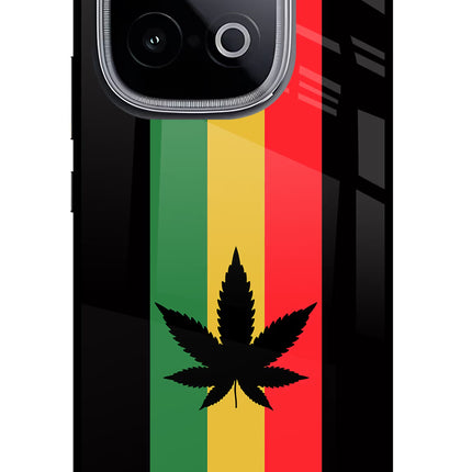 Weed Flag iQOO Neo 10 Glass Case Back Cover by Casekaro