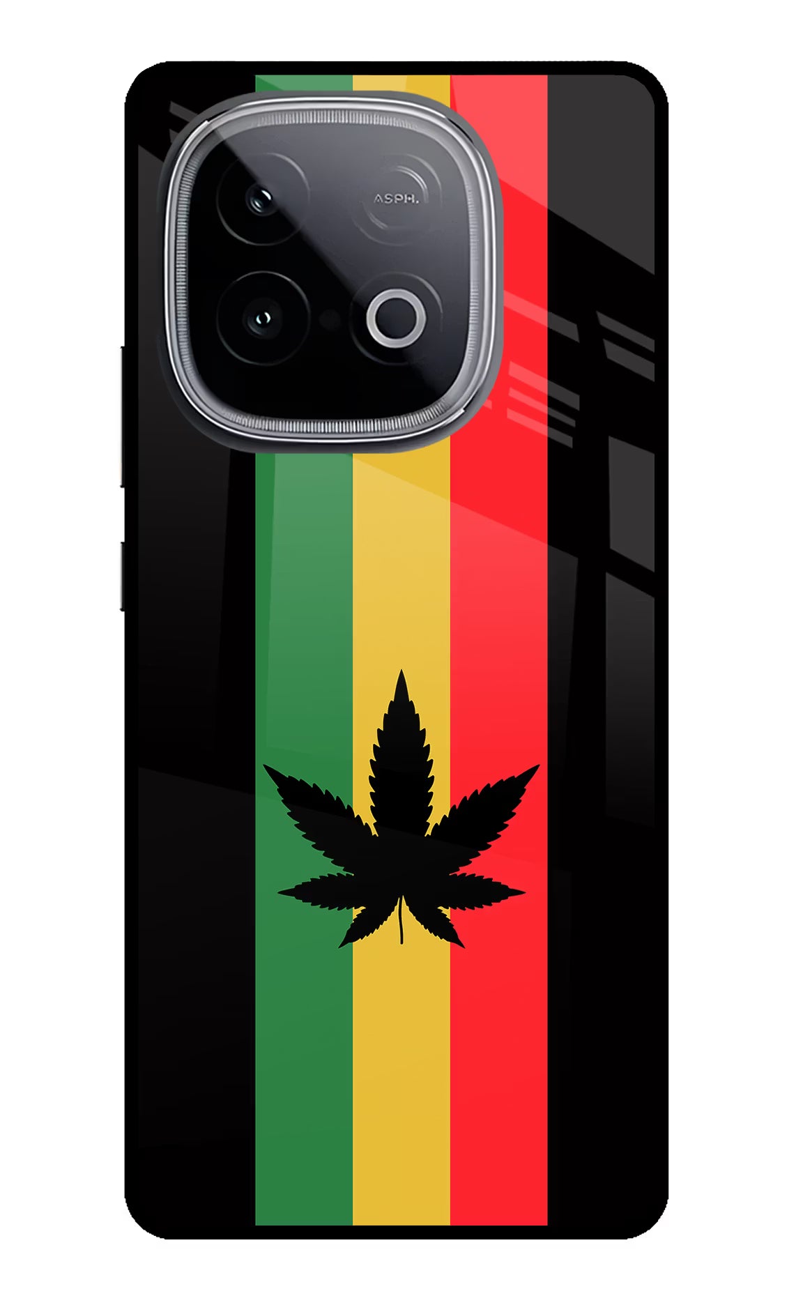 Weed Flag iQOO Neo 10 Glass Case Back Cover by Casekaro