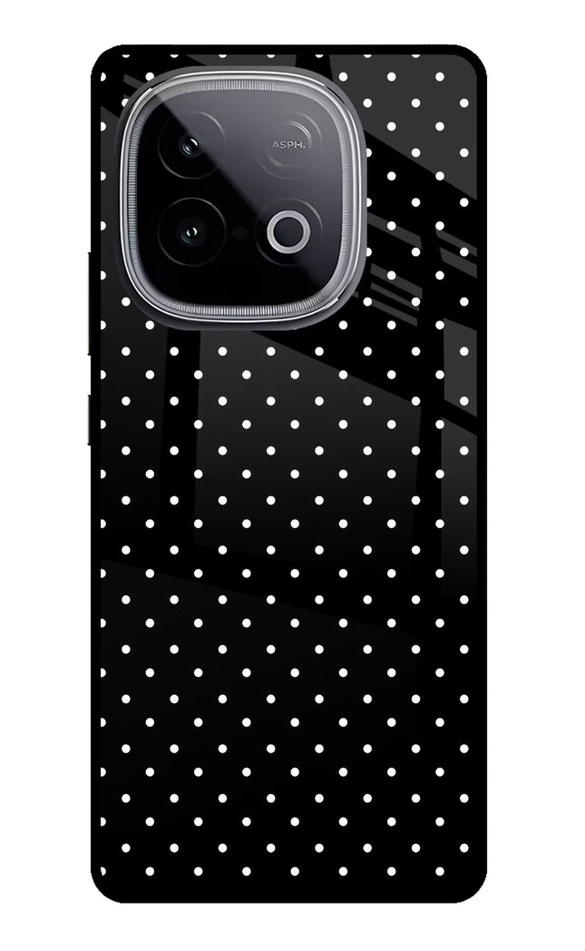 White Dots iQOO Neo 10 Glass Case Back Cover by Casekaro