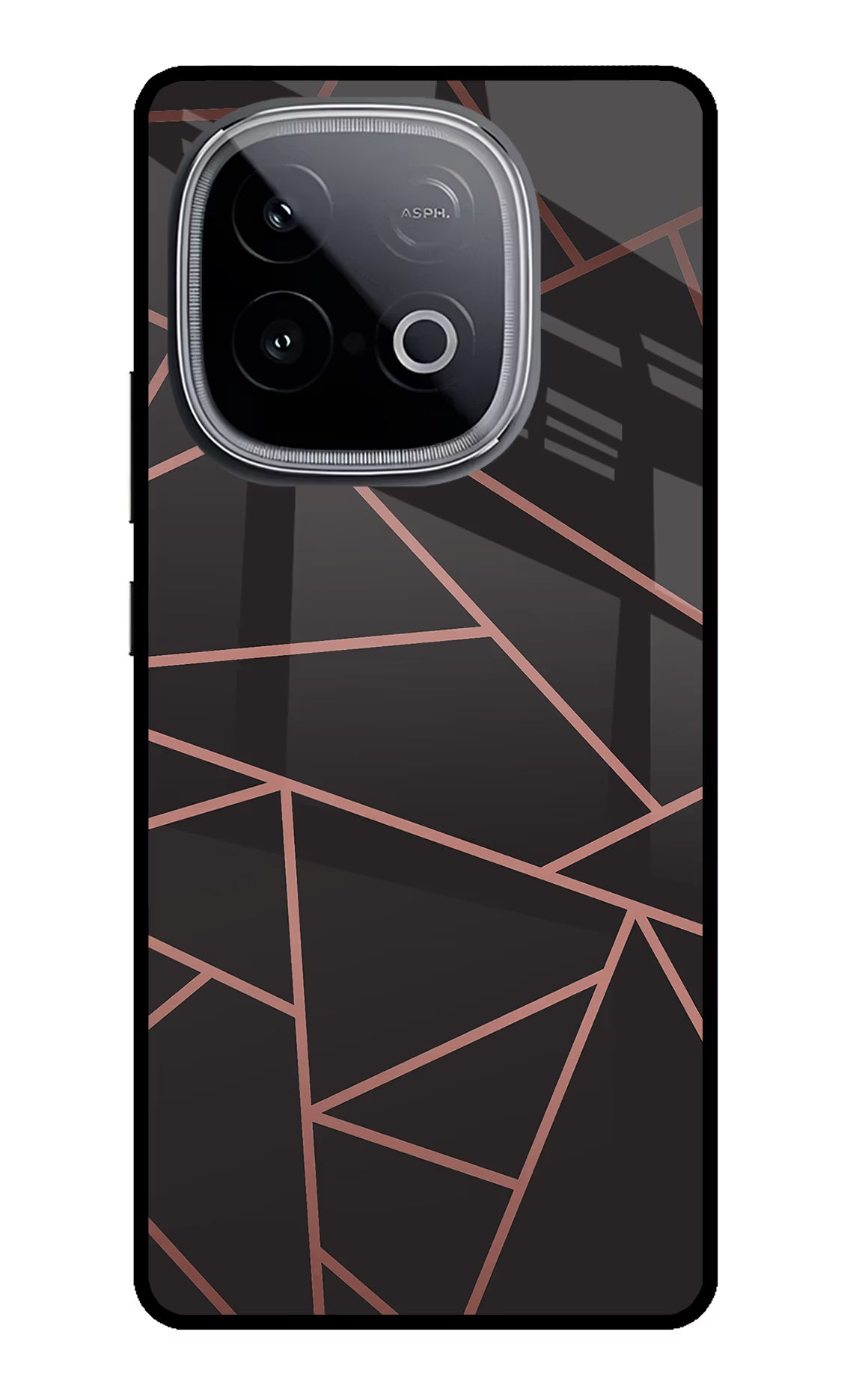 Geometric Pattern iQOO Neo 10 Glass Case Back Cover by Casekaro
