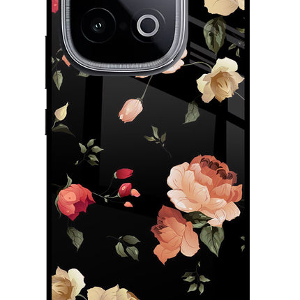 Flowers iQOO Neo 10 Glass Case Back Cover by Casekaro