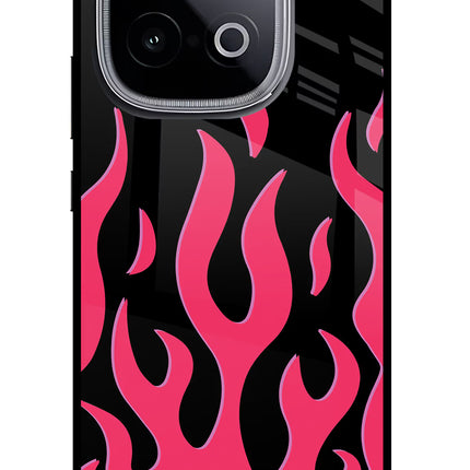 Fire Flames iQOO Neo 10 Glass Case Back Cover by Casekaro