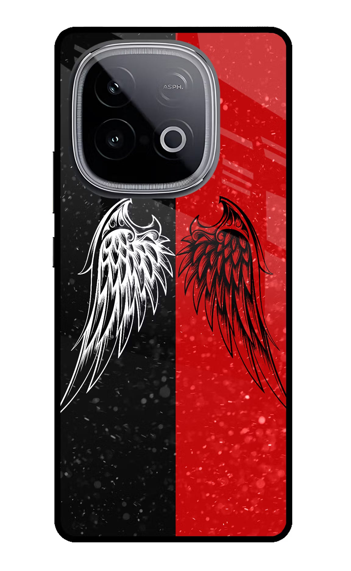 Wings iQOO Neo 10 Glass Case Back Cover by Casekaro