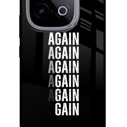 Again Again Gain iQOO Neo 10 Glass Case Back Cover by Casekaro