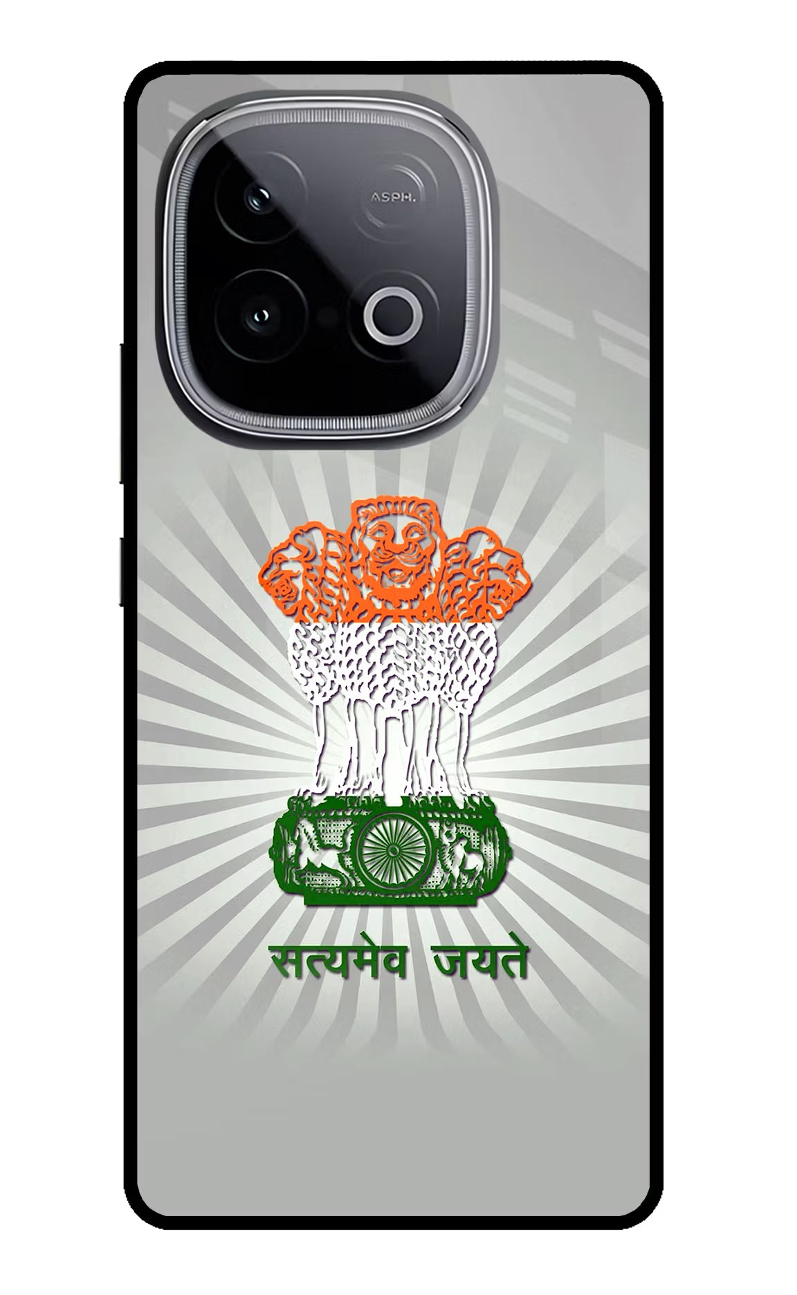 Satyamev Jayate Art iQOO Neo 10 Glass Case Back Cover by Casekaro