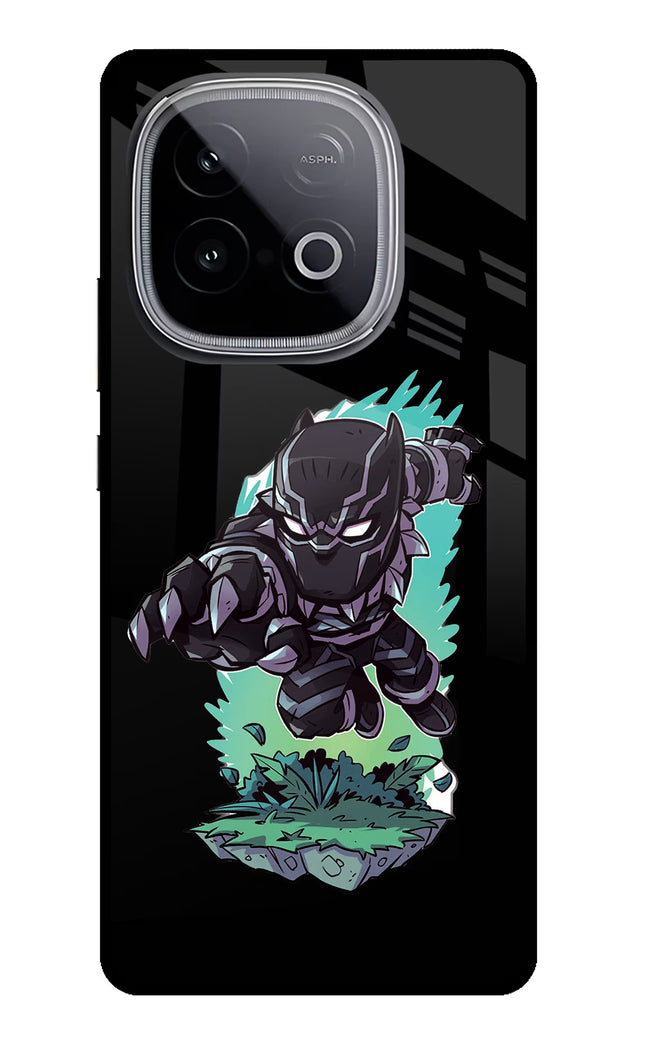 Black Panther iQOO Neo 10 Glass Case Back Cover by Casekaro