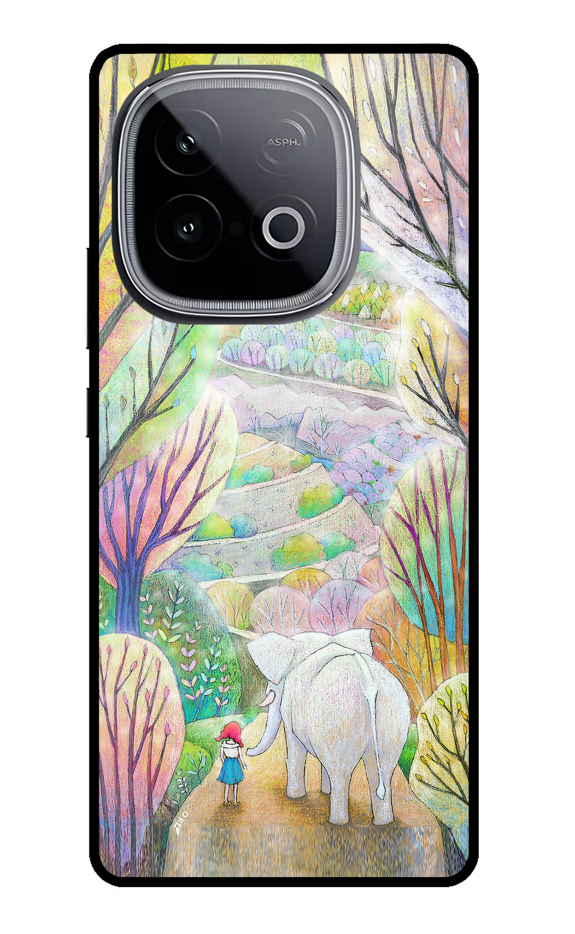 Nature Painting iQOO Neo 10 Glass Case Back Cover by Casekaro