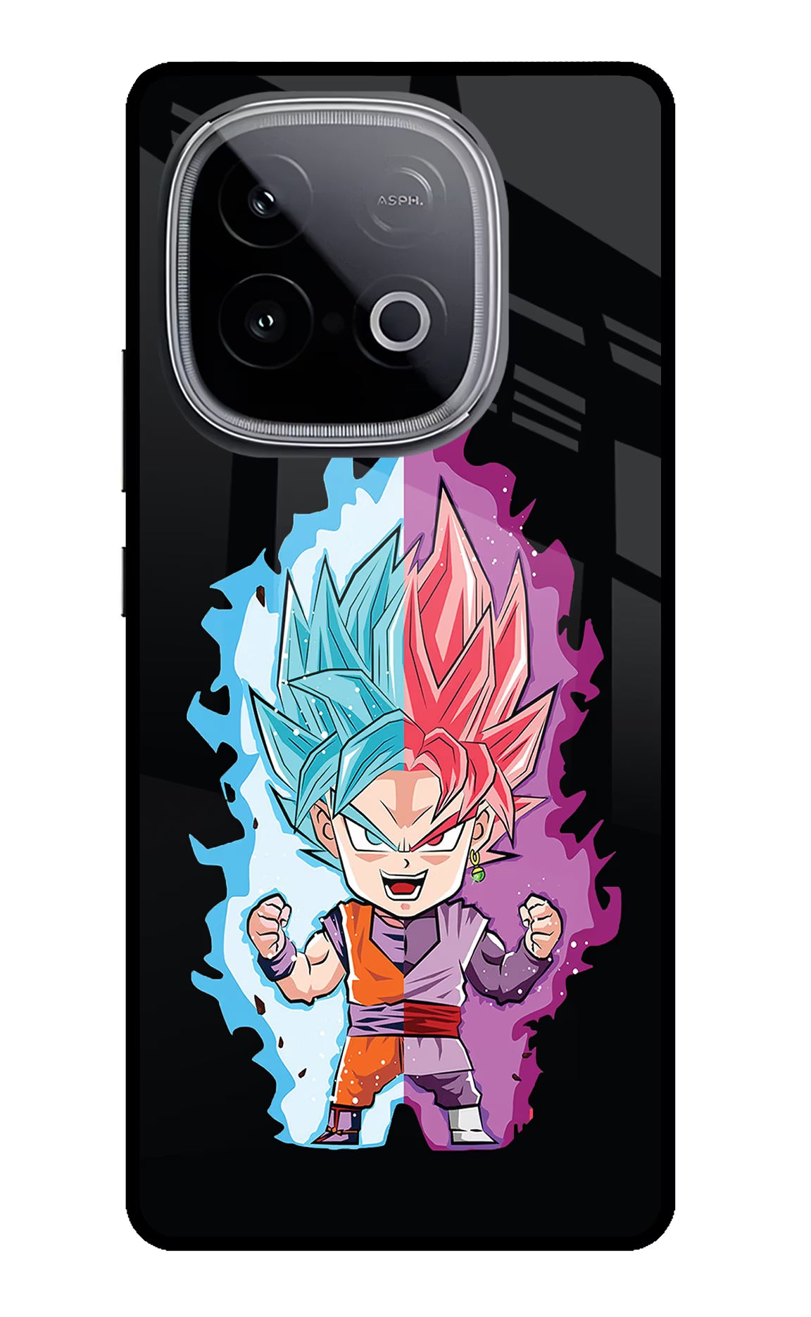 Chota Goku iQOO Neo 10 Glass Case Back Cover by Casekaro