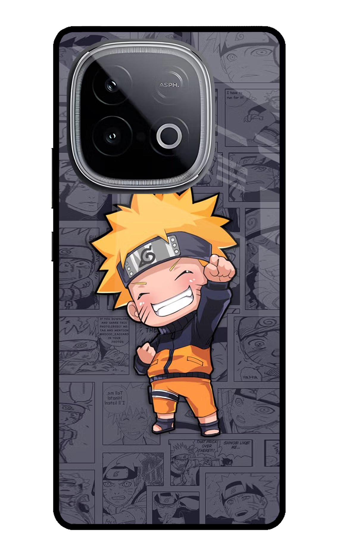 Chota Naruto iQOO Neo 10 Glass Case Back Cover by Casekaro