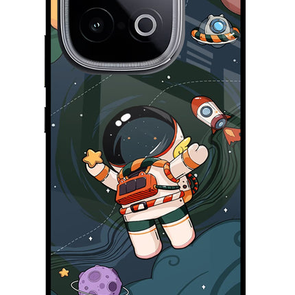Cartoon Astronaut iQOO Neo 10 Glass Case