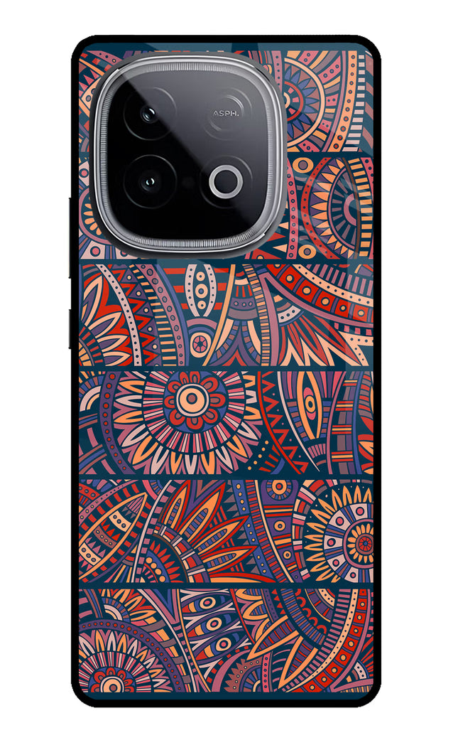 African Culture Design iQOO Neo 10 Glass Case Back Cover by Casekaro
