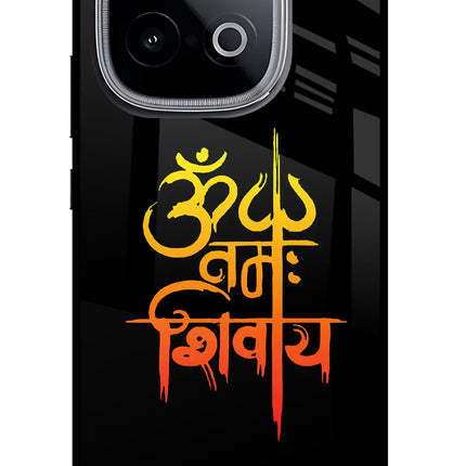 Om Namah Shivay iQOO Neo 10 Glass Case Back Cover by Casekaro