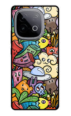 Veggie Doodle iQOO Neo 10 Glass Case