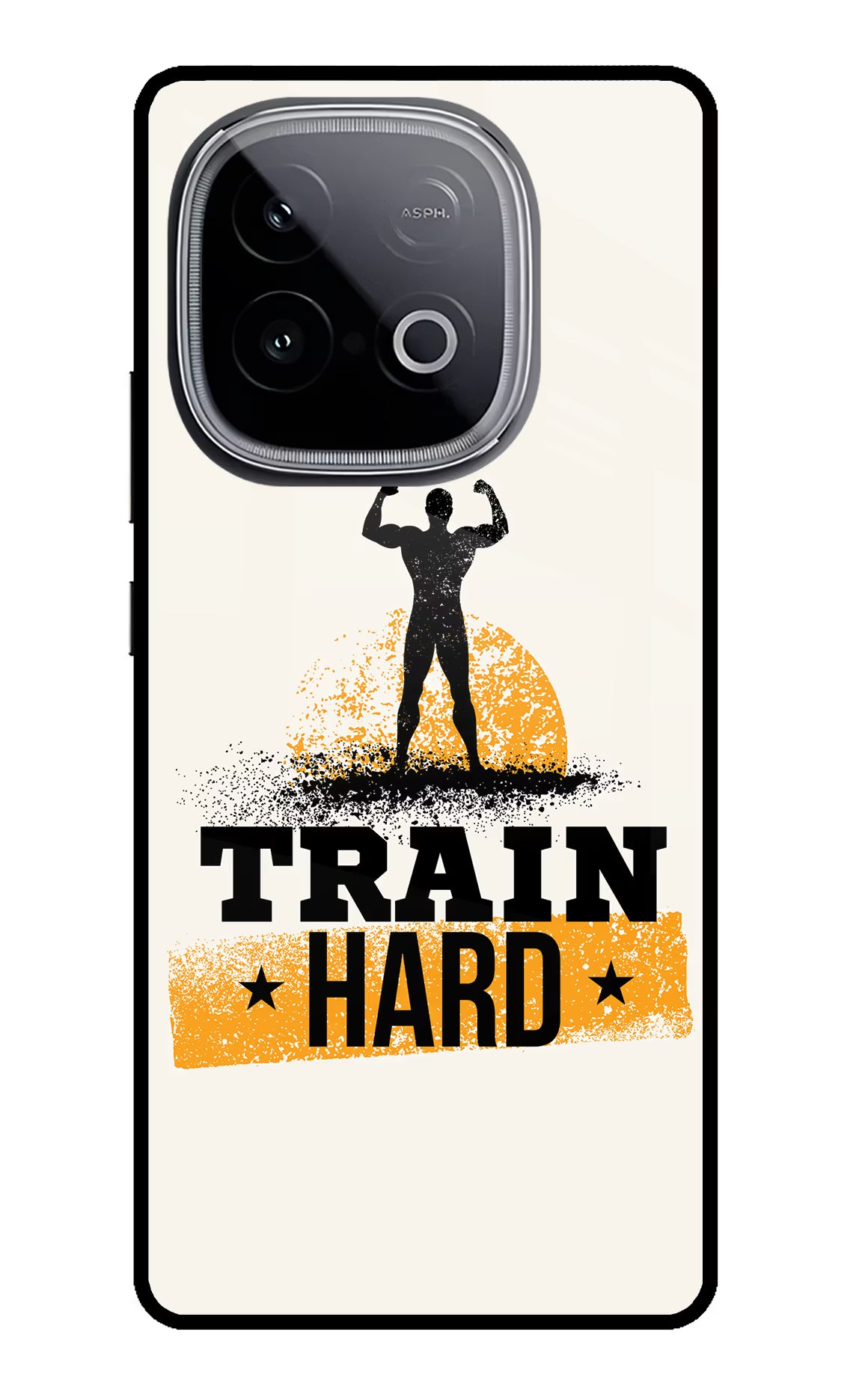 Train Hard iQOO Neo 10 Glass Case Back Cover by Casekaro
