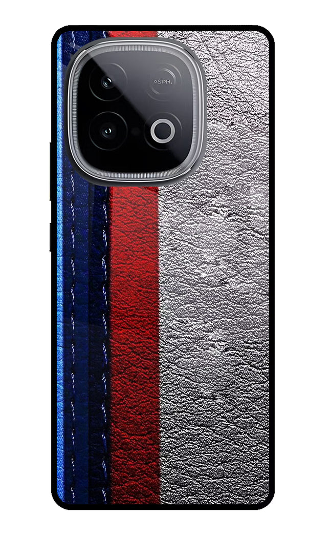BMW Stripes iQOO Neo 10 Glass Case Back Cover by Casekaro