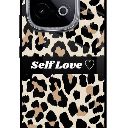 Leopard Print Self Love iQOO Neo 10 Glass Case