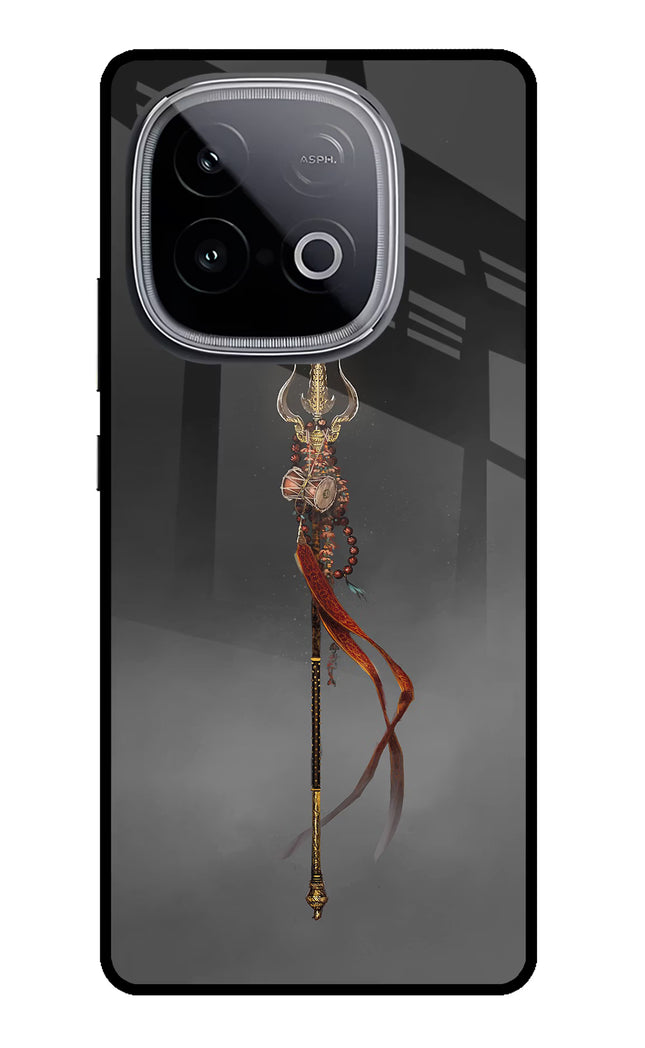 Shiv Trishul iQOO Neo 10 Glass Case Back Cover by Casekaro