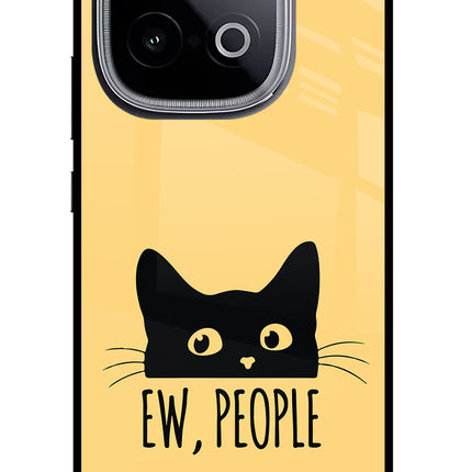 Ew People Catitude iQOO Neo 10 Glass Case Back Cover by Casekaro
