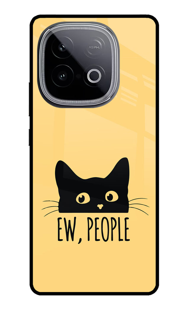 Ew People Catitude iQOO Neo 10 Glass Case Back Cover by Casekaro
