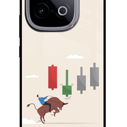 Bull Trading Momentum iQOO Neo 10 Glass Case Back Cover by Casekaro