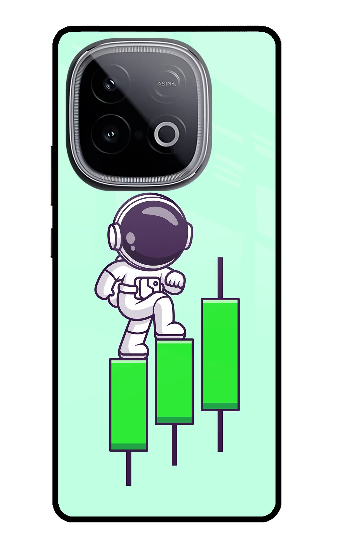 Astronaut Trader iQOO Neo 10 Glass Case Back Cover by Casekaro