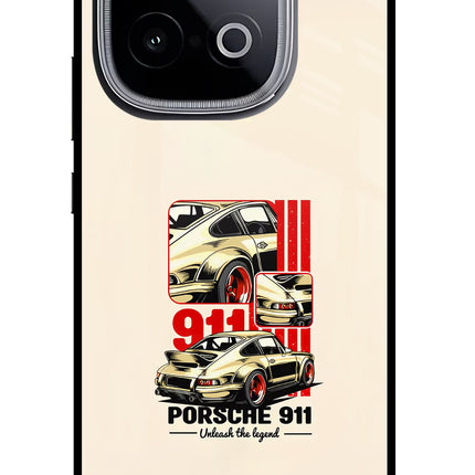 Classic Porsche 911 iQOO Neo 10 Glass Case Back Cover by Casekaro