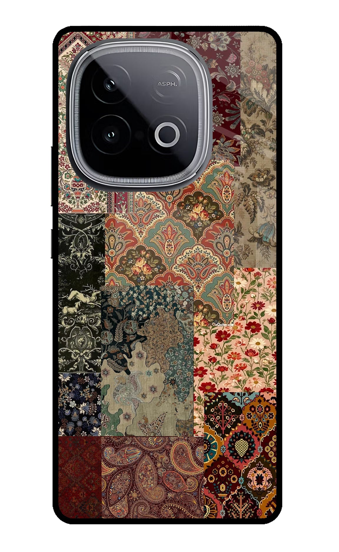 Desi Print iQOO Neo 10 Glass Case Back Cover by Casekaro
