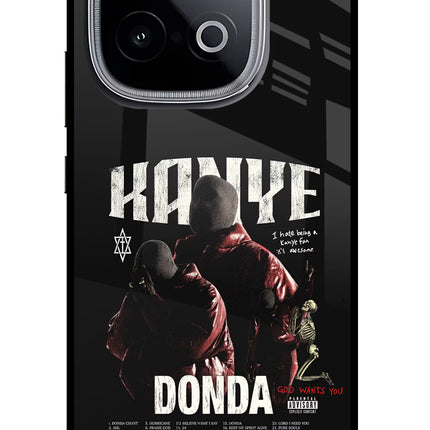 Donda Kanye West iQOO Neo 10 Glass Case Back Cover by Casekaro
