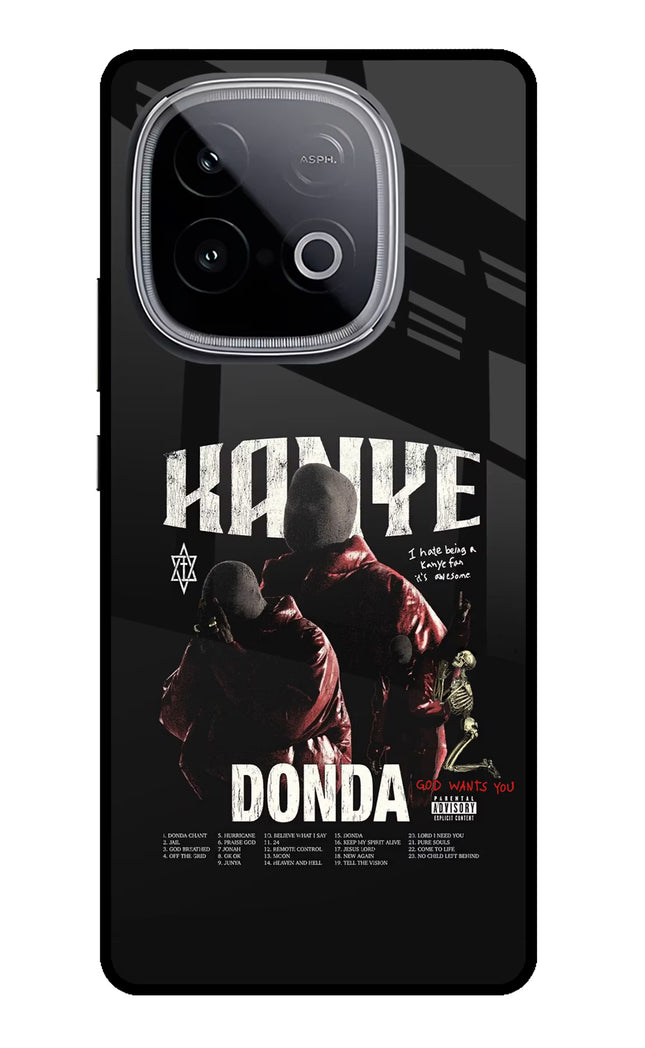 Donda Kanye West iQOO Neo 10 Glass Case Back Cover by Casekaro