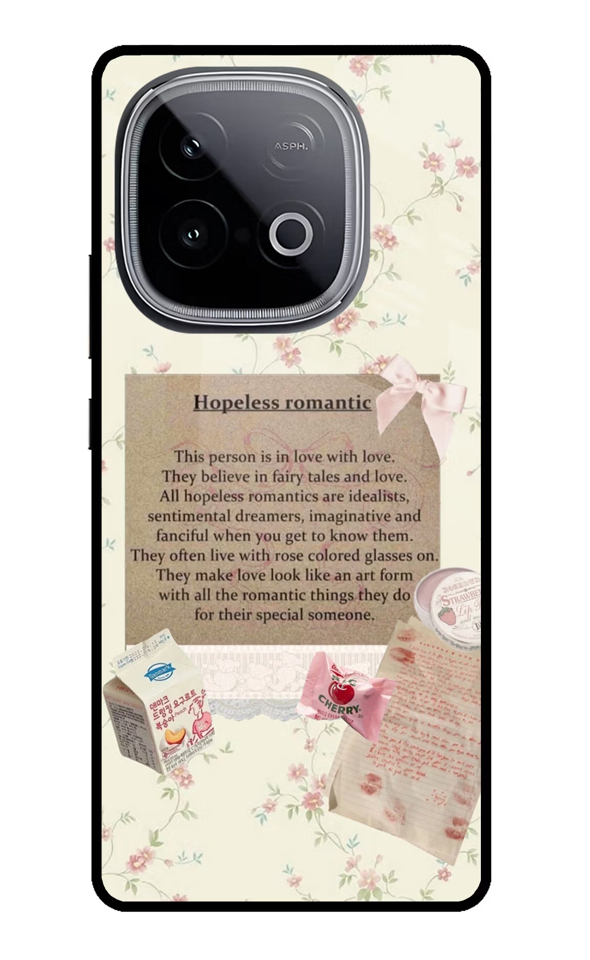 Hopeless Romantic iQOO Neo 10 Glass Case Back Cover by Casekaro