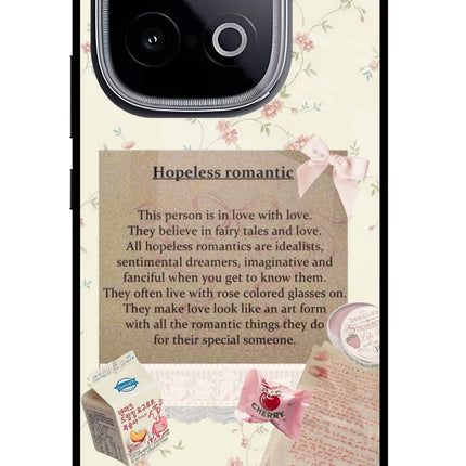Hopeless Romantic iQOO Neo 10 Glass Case Back Cover by Casekaro