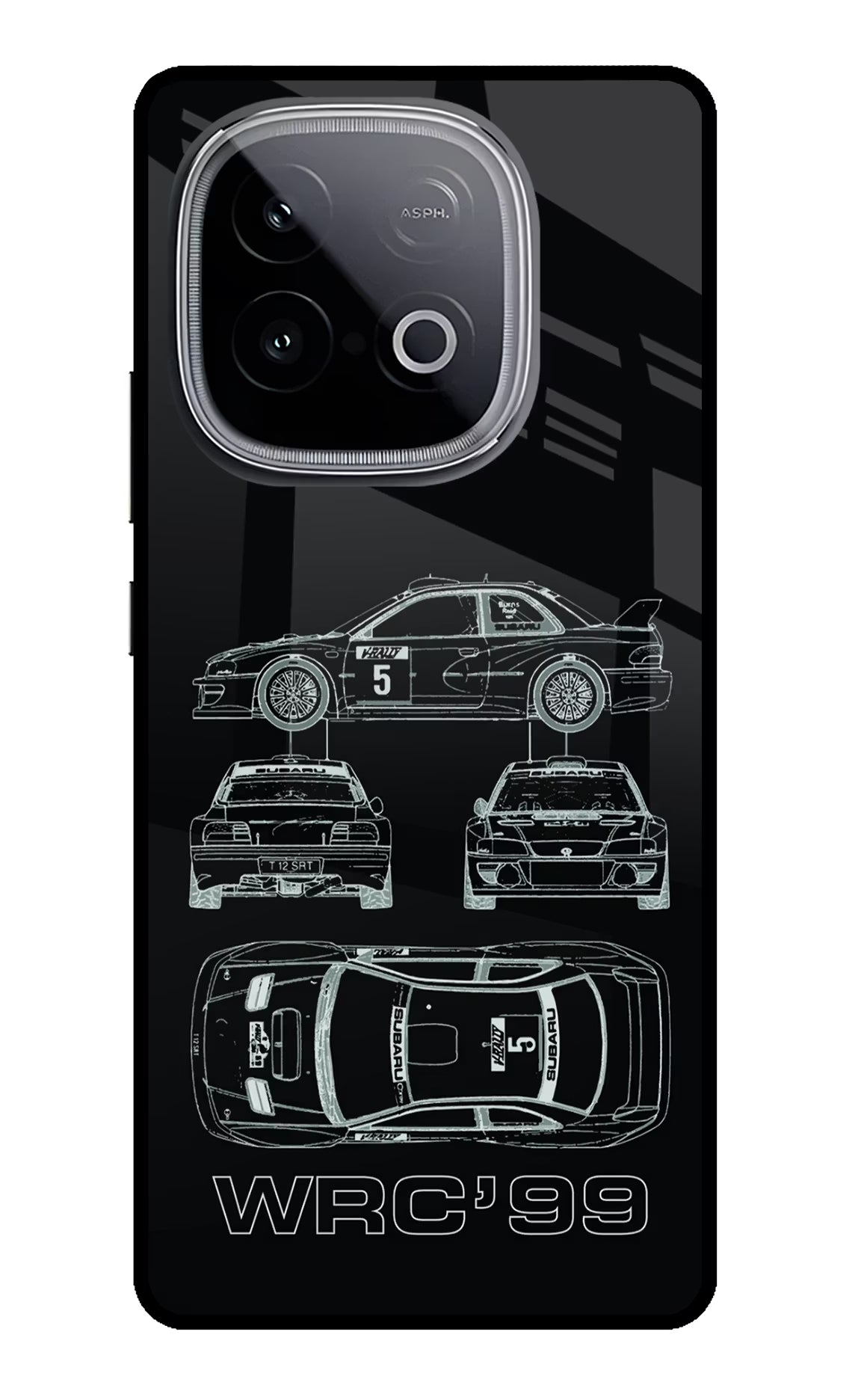 WRC'99 iQOO Neo 10 Glass Case Back Cover by Casekaro