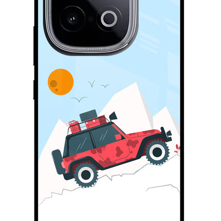 Mountain Trail Beast iQOO Neo 10 Glass Case Back Cover by Casekaro