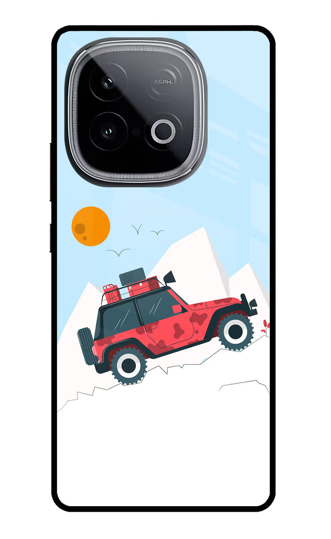 Mountain Trail Beast iQOO Neo 10 Glass Case Back Cover by Casekaro