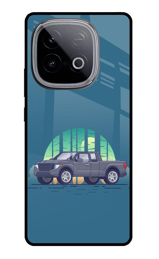 Retro Garage Vibe iQOO Neo 10 Glass Case Back Cover by Casekaro