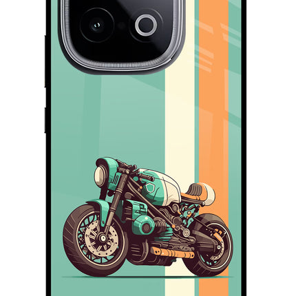 Striped Moto Drift iQOO Neo 10 Glass Case